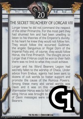 The Secret Treachery of Lorgar VIII